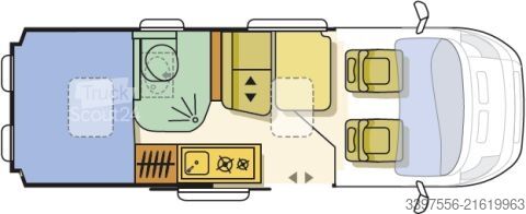 Campervan Adria Twin 600 SPT Luftfederung, Sat, 120 Ah L