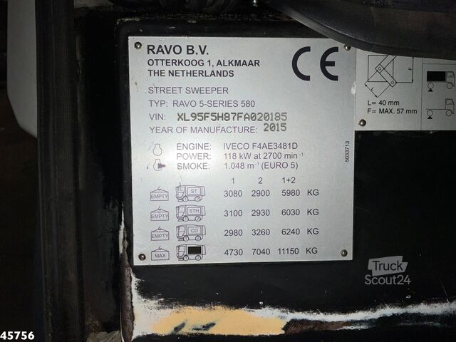 Kehrmaschine Ravo 580 with 3-rd brush