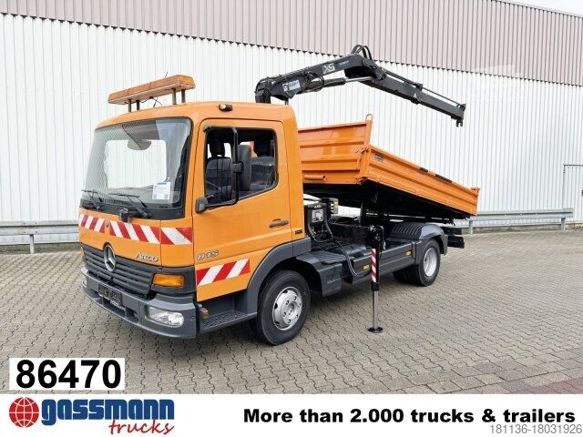 Damperli panelvan Mercedes-Benz Atego 815 K 4x2 mit Kran Hiab 055 B-1 CL