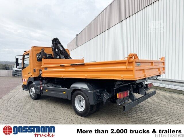 Damperli panelvan Mercedes-Benz Atego 815 K 4x2 mit Kran Hiab 055 B-1 CL