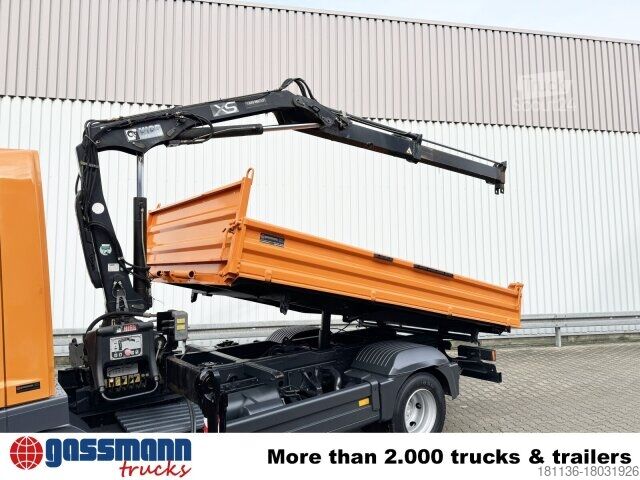 Damperli panelvan Mercedes-Benz Atego 815 K 4x2 mit Kran Hiab 055 B-1 CL