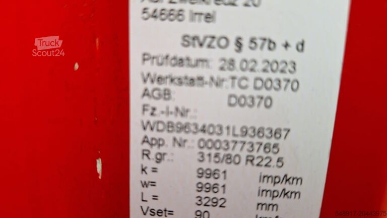 Mercedes-Benz 1845 Actros 4 2-Achser 4x2 SZM Mercedes-Benz 1845 Actros 4 2-Achser 4x2 SZM