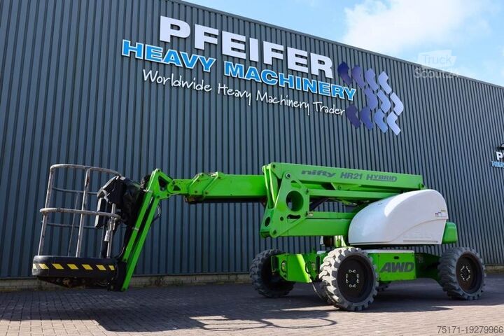 Plate-forme de travail télescopique articulée Niftylift HR21 HYBRID Hybrid, 4x4 Drive, 21m Working Height,