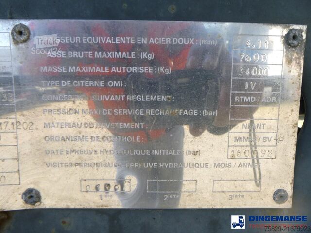 Tank Magyar Chemical tank inox L4BH 32.5 m3 / 1 comp