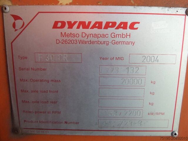 UtlÀggare Dynapac F 30 CR
