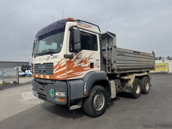 Trijų pusių savivartis sunkvežimis MAN TGA 33.430 6X4 MEILLER KIPPER, BORDMATIK, MANUEL, E3