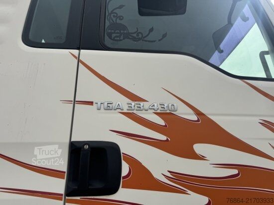 Trijų pusių savivartis sunkvežimis MAN TGA 33.430 6X4 MEILLER KIPPER, BORDMATIK, MANUEL, E3