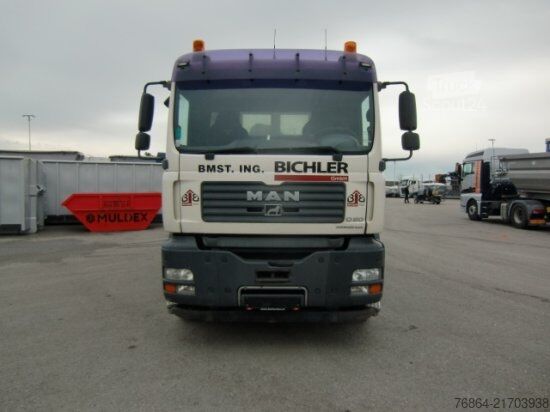 Trijų pusių savivartis sunkvežimis MAN TGA 33.430 6X4 KIPPER, MANUEL, E4 PALFINGER BLATT-BLATT