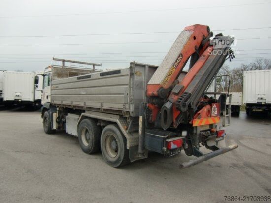 Trijų pusių savivartis sunkvežimis MAN TGA 33.430 6X4 KIPPER, MANUEL, E4 PALFINGER BLATT-BLATT
