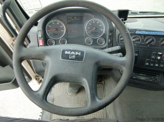 Trijų pusių savivartis sunkvežimis MAN TGA 33.430 6X4 KIPPER, MANUEL, E4 PALFINGER BLATT-BLATT