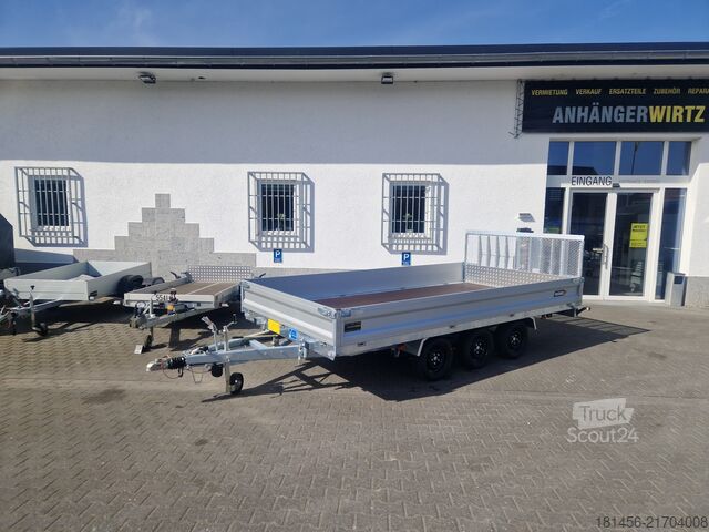 Baumaschinenanhänger Variant Transporter 3543 UX Tridem Maxi Load Neu