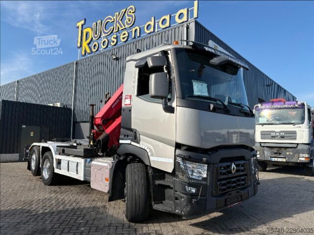 Kranwagen Renault C440 + HMF 2320 K3-- 3X EXT. + REMOTE + HAAKARM...