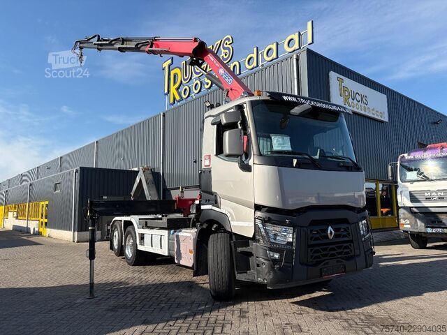 Kranwagen Renault C440 + HMF 2320 K3-- 3X EXT. + REMOTE + HAAKARM...