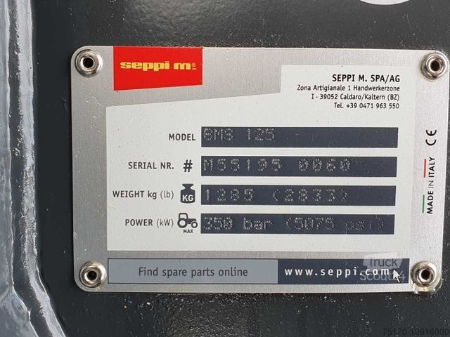 Alții  Seppi M. BMS 125 / 13-30t Forstmulcher Drehmotor