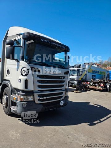 Platforminis sunkvežimis SCANIA G 400 / 27m Kran Palfinger PK 27002 + Flyjib