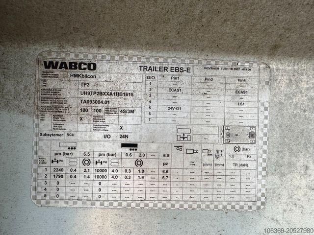 Tanktrailer HMK Bilcon 22.000 l. ADR Tank 4 compartment