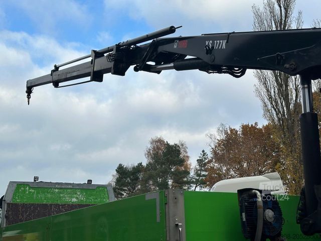 Kuorma-autoon asennettu nosturi VOLVO FM420 Baustoff Hiab XS177 Lift/Lenk UVV Waage