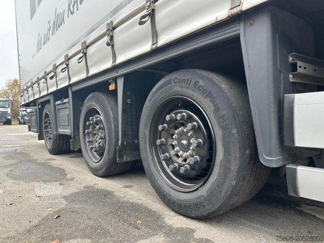 Odprta polprikolica s ponjavo SCHMITZ CARGOBULL Varios Mega Hubdach Stapler Lenkachse RSAB