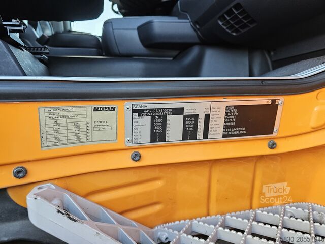 Пренос на обем Scania R410 6x2 / RETARDER + NOOTEBOOM DIEPLADER