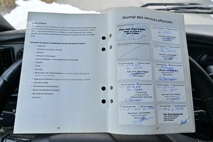 شاحنة قلّابة بذراع تحميل متحرك Volvo FH540  8x4 E5 AHK Retarder Blatt Blatt