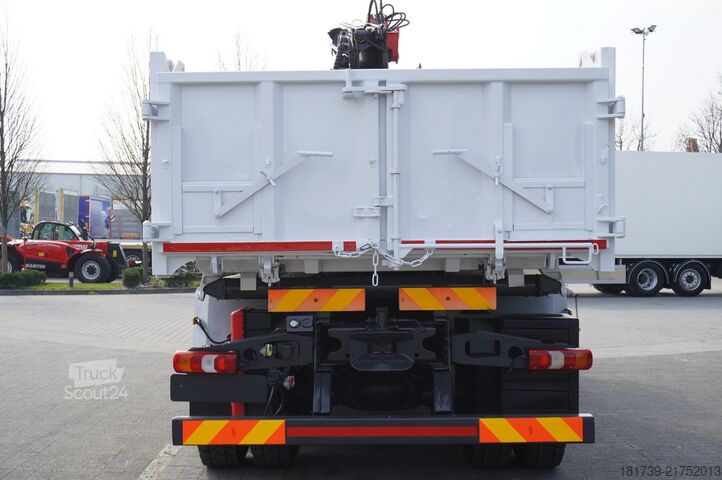 Trojstranný sklápač Mercedes-Benz Arocs 2636 / 6x4 / HDS Fassi / 3-Way Tip