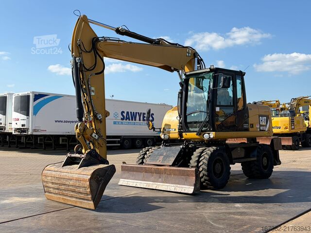 Колесен багер Caterpillar M313D VA - Outriggers + Blade