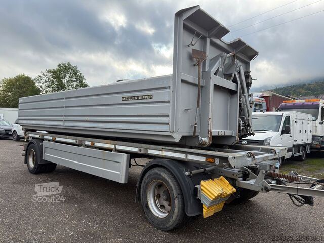 Prikolica sa kiper sistemom (roll-off prikolica)  GFÖLLNER CONTAINER KIPPER + MEILLER HARDOX MULDE