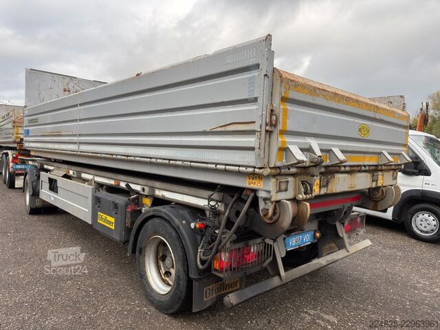 Prikolica sa kiper sistemom (roll-off prikolica)  GFÖLLNER CONTAINER KIPPER + MEILLER HARDOX MULDE