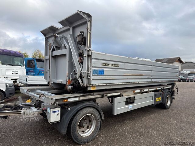 Prikolica sa kiper sistemom (roll-off prikolica)  GFÖLLNER CONTAINER KIPPER + MEILLER HARDOX MULDE