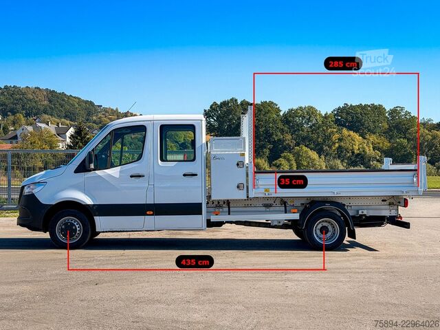 Savitarnos furgonas MERCEDES-BENZ Sprinter 514 CDI Kipper * Doppel Kabine!
