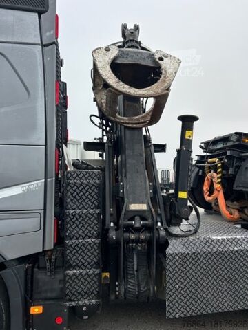 Autocarro forestale VOLVO FH 16 650 6X4 LANGHOLZZUG + DOLL M2K-9L NACHLäUFER MIT PALFINGER EPSILON S260C96, I-SHIFT, RETARDER,