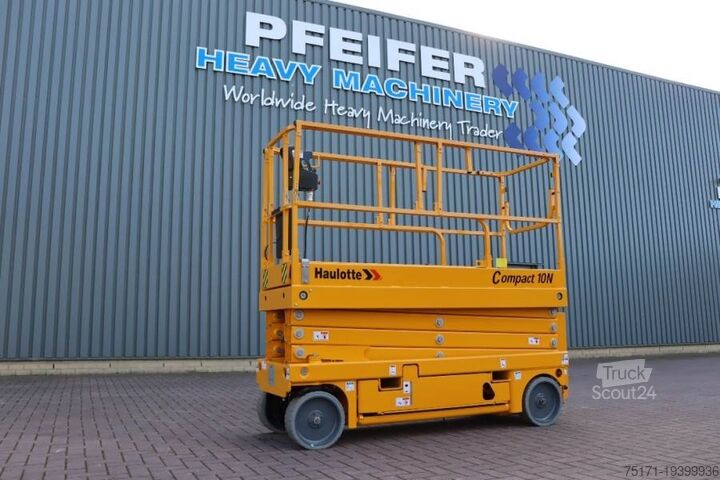 Scissor lift Haulotte Compact 10N Valid Inspection, *Guarantee! 10m Work