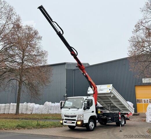 Camion-grue Mitsubishi Canter 9C18 - 95 Tkm - Kipper - Kran