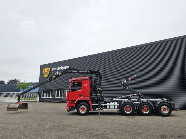 Sistem ročice s kavljem Mercedes-Benz AROCS 3645 8x4 / HIAB Z KRAAN + HAAKARM