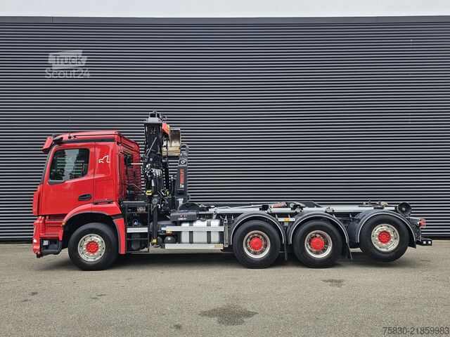 Sistem ročice s kavljem Mercedes-Benz AROCS 3645 8x4 / HIAB Z KRAAN + HAAKARM