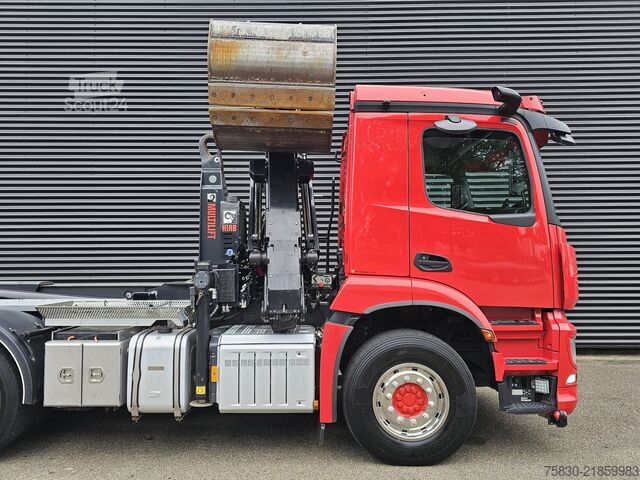 Sistem ročice s kavljem Mercedes-Benz AROCS 3645 8x4 / HIAB Z KRAAN + HAAKARM
