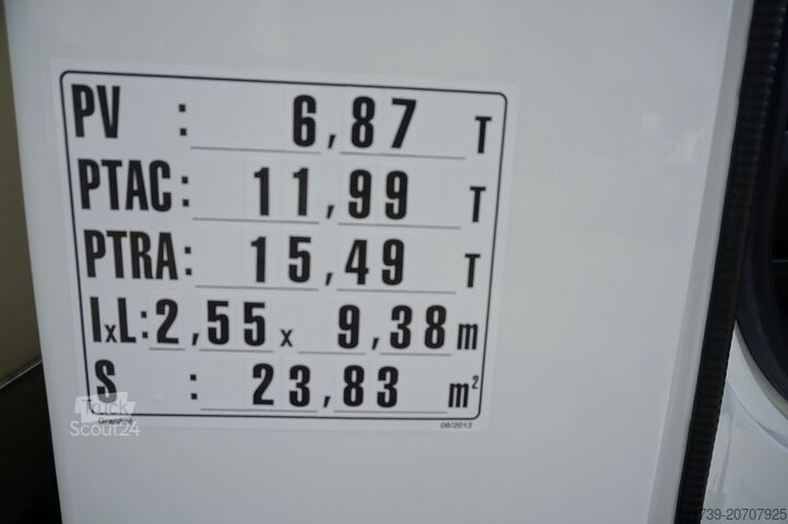 Box truck Renault D12 Euro 6 / 18 pallets / Tail lift/ 2017