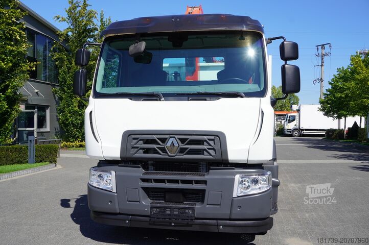 Flatbed with crane Renault C280 P4x2 E6 / Fassi 5.6 t / Range 8 m