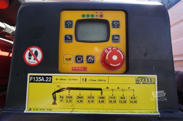 Flatbed with crane Renault C280 P4x2 E6 / Fassi 5.6 t / Range 8 m