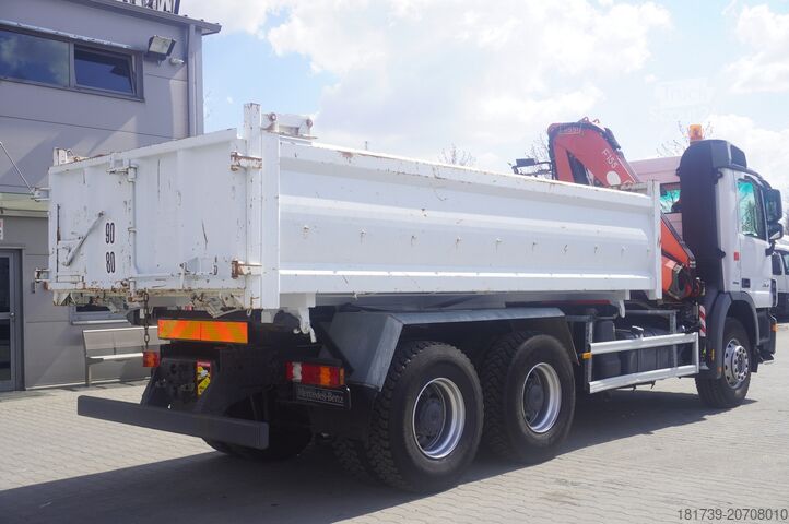 Vinçli damperli kamyon Mercedes-Benz Actros 2641 6×4 E5 / Crane / Dumper