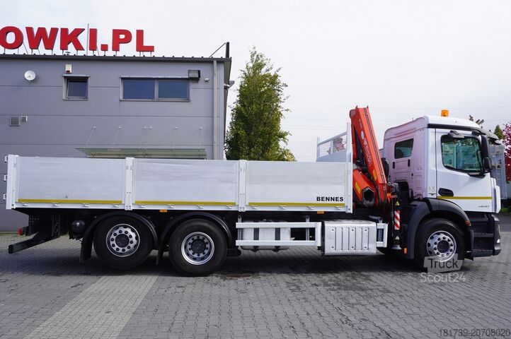 Vinçli platform Mercedes-Benz Antos 2540 / Flatbed 15 EPAL/ Fassi F165