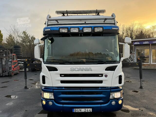 Innenlader Scania P420 6X2*4, Hooklift-truck with Crane, 2008