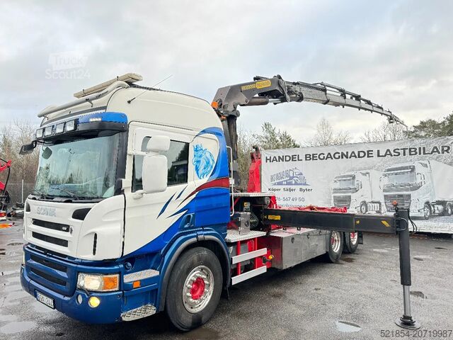 Innenlader Scania P420 6X2*4, Hooklift-truck with Crane, 2008