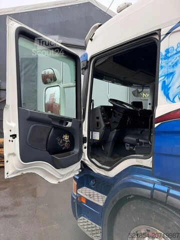 Innenlader Scania P420 6X2*4, Hooklift-truck with Crane, 2008