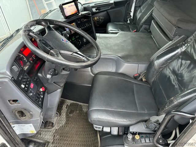 Innenlader Scania P420 6X2*4, Hooklift-truck with Crane, 2008