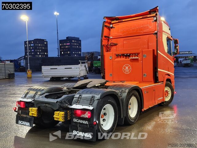 Standaard trekker Scania R580 R 6X4 Full-Air Retarder Leder