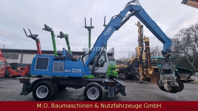 Pelle sur pneus FUCHS MHL 320 / ZSA / AC / Hochfahrbare Kabine /