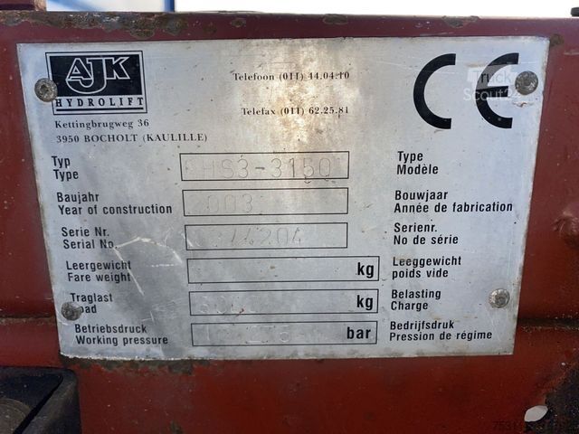 Furgão basculante IVECO 65 C 15| AJK XHS 3-3150 Haken*3x Sitze*Kugel-AHK