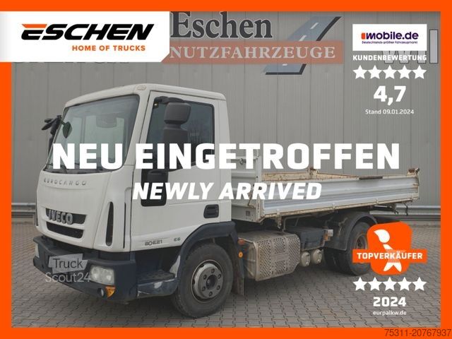 Trīspusēja pašizgāzēja furgons IVECO 80 E 21 | Eurocargo*MEILLER*3x Sitze*AHK*Klima