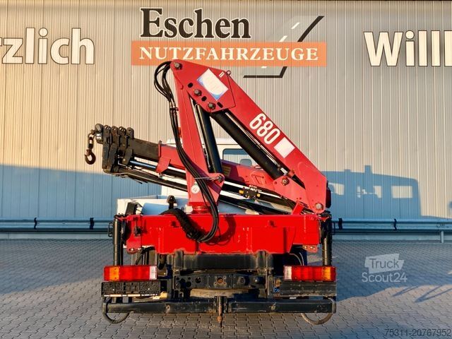 Furgone pick-up MERCEDES-BENZ 814 D DOKA | HMF 683 K4 Faltkran*Kugelkopf AHK